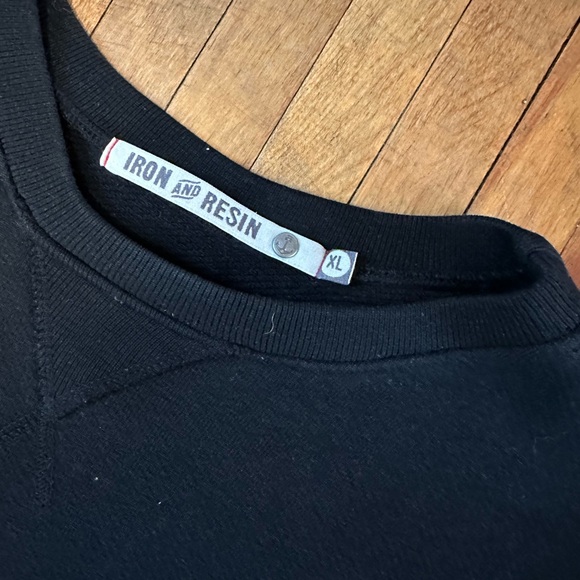 Iron & Resin Black Pullover with Logo Patch - Picture 3 of 4